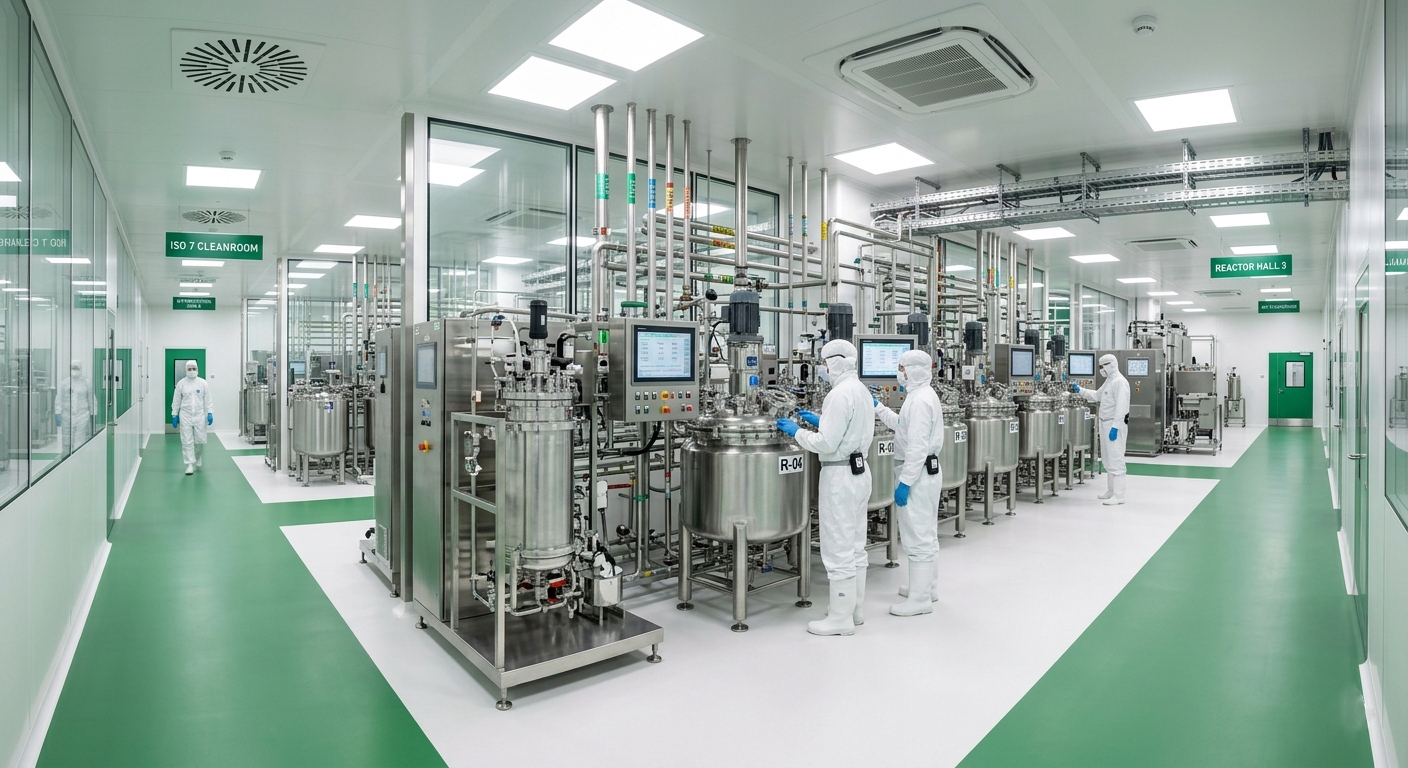 Buclizine hydrochloride API manufacturing facility with cleanroom production and industrial processing systems